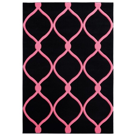 Manmade Bristol Rodanthe Pink Rectangle Area Rug - 5 ft. 3 in. x 7 ft. 6 in. MA3090212